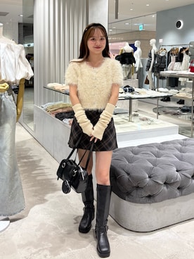「アイテム（ヘアアクセサリー）」を使った、miyu 🤍さん（レディース・156cm）の夏コーディネート