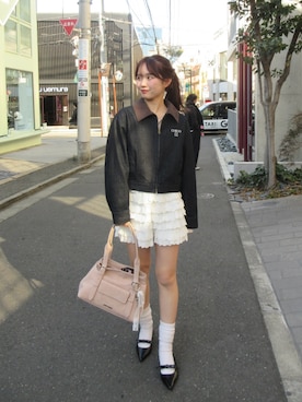 miyu 🤍さん（レディース・156cm）の冬コーディネート