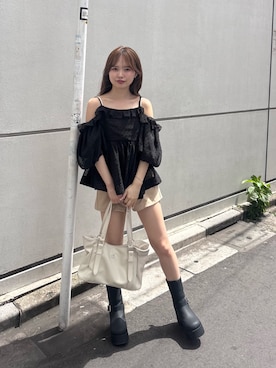miyu 🤍さん（レディース・156cm）の春コーディネート