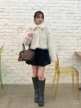 「アイテム（その他アウター）」を使った、miyu 🤍さん（レディース・156cm）の秋コーディネート