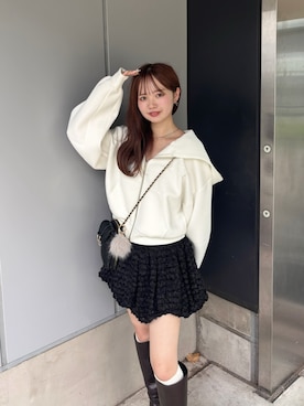 「アイテム（その他小物）」を使った、miyu 🤍さん（レディース・156cm）の秋コーディネート
