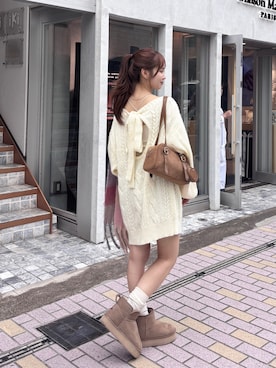 「アイテム（ワンピース/ドレス）」を使った、miyu 🤍さん（レディース・156cm）の秋コーディネート
