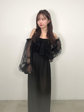 「アイテム（ドレス）」を使った、miyu 🤍さん（レディース・156cm）の冬コーディネート