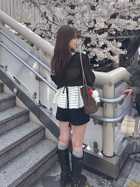 miyu 🤍さん（レディース・156cm）の春コーディネート