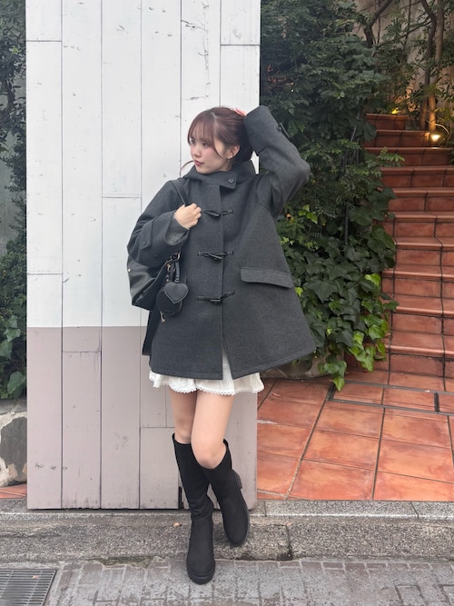 WEB限定】フードダッフルミドルコート（その他アウター）｜Chico（チコ