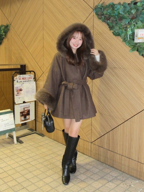 ヒールレザーロングブーツ（ブーツ）｜Chico（チコ）の