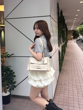 「ケーブルニット」｜miyu 🤍さん（レディース・156cm）の春コーディネート