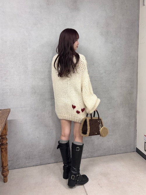 セール】ビッグケーブルルーズミニワンピース（ワンピース）｜Chico