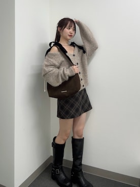 「アイテム（カーディガン/ボレロ）」を使った、miyu 🤍さん（レディース・156cm）の夏コーディネート