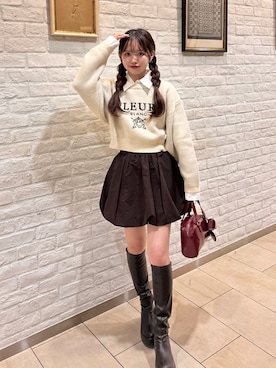 「アイテム（ボストンバッグ）」を使った、miyu 🤍さん（レディース・156cm）の夏コーディネート