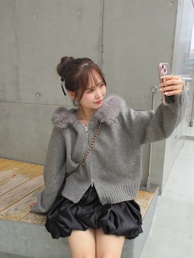 「アイテム（その他小物）」を使った、miyu 🤍さん（レディース・156cm）の秋コーディネート