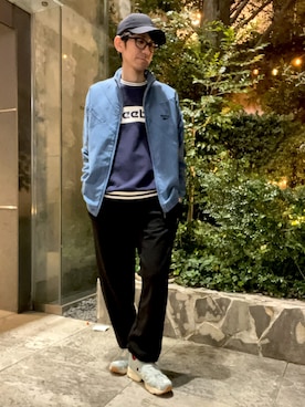 「Reebok(リーボック)のアイテム」を使った、tasukuさん(メンズ・170cm)の春コーディネート