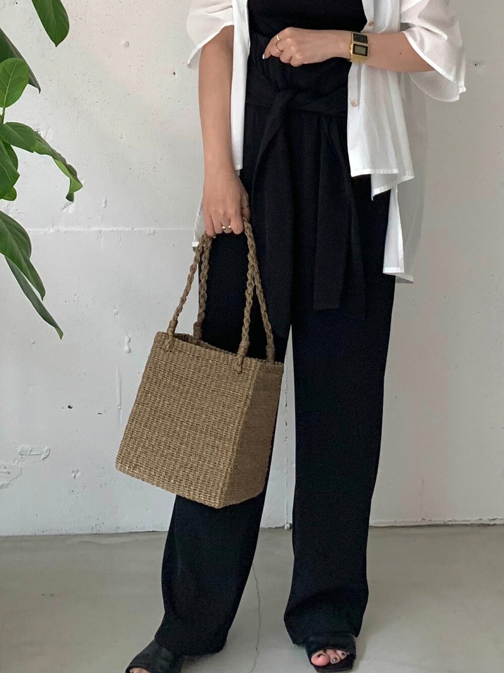 OUTERSUNSETのかごバッグを使った人気ファッションコーディネート - WEAR