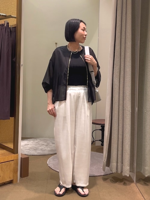 バックラッフルメッシュジャケット（その他アウター）｜Jena