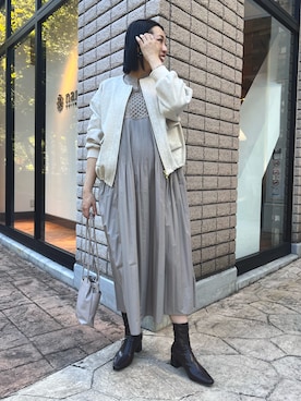 「プリーツ」｜nom_373さん（レディース・164cm）の秋コーディネート