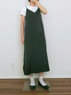 「キャミソールワンピ」｜わんぱちさん（レディース・160cm）の夏コーディネート