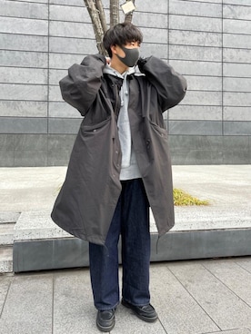 「niko and...（ニコアンド）のアイテム（その他シューズ）」を使った、しょーりさん（メンズ・172cm）の冬コーディネート