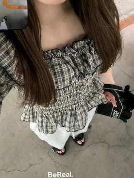 「SNIDEL（スナイデル）のアイテム（バッグ）」を使った、みぃすけさん（レディース・161cm）の夏コーディネート