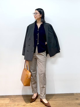 「アイテム（テーラードジャケット）」を使った、sai1211さん（レディース・168cm・20代）の秋コーディネート