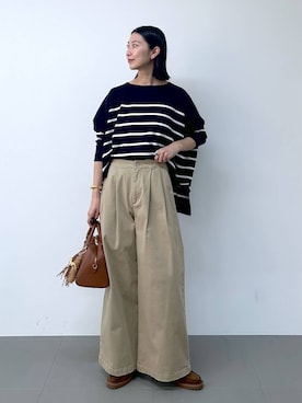 「アイテム（チノパンツ）」を使った、sai1211さん（レディース・168cm・20代）の夏コーディネート