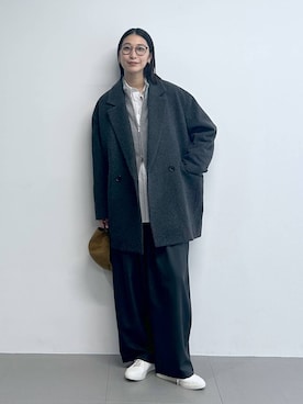 「アイテム（ピーコート）」を使った、sai1211さん（レディース・168cm）の秋コーディネート