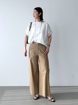 「BARNYARDSTORM（バンヤードストーム）のBARNYARDSTORM / ADDCULUMN(アドカラム)別注 / ボストンS【『ネルソンさん』YouTubeご紹介アイテム】（ハンドバッグ、ブラック系）」を使った、sai1211さん（レディース・170cm）の春コーディネート