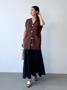 「アイテム（セットアップ）」を使った、sai1211さん（レディース・168cm）の春コーディネート