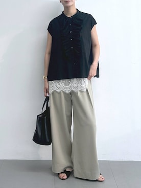「アイテム（トートバッグ）」を使った、sai1211さん（レディース・168cm・30代）の夏コーディネート