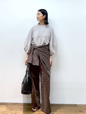 「アイテム（チノパンツ）」を使った、sai1211さん（レディース・168cm・20代）の秋コーディネート