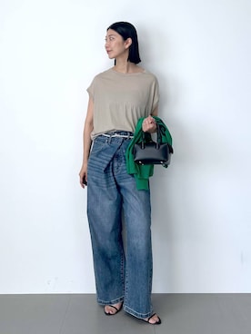 「デニム_バンヤードストーム」｜sai1211さん（レディース・168cm）の夏コーディネート