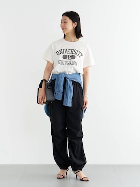 「surt（サート）のアイテム（トップス）」を使った、sai1211さん（レディース・168cm）の春コーディネート