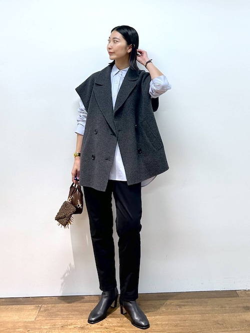 バンヤードストーム　ツイードベスト　ジレ BARNYARDSTORM / ダブルウールジレ /JAPAN FABRIC（ベスト