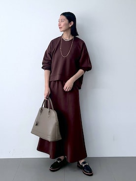 「アイテム（ローファー）」を使った、sai1211さん（レディース・168cm・20代）の秋コーディネート