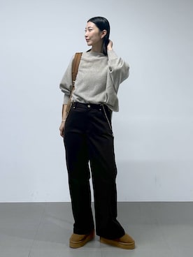 「アイテム（サスペンダー）」を使った、sai1211さん（レディース・168cm）の秋コーディネート