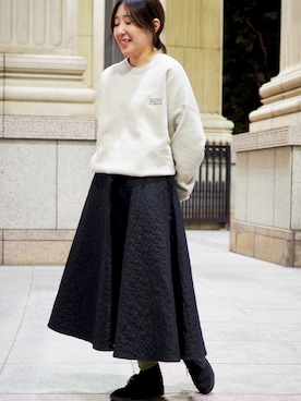 「SEDAN ALL-PURPOSE（セダンオールパーパス）のアイテム」を使った、Yorifujiさん（レディース・153cm）の冬コーディネート