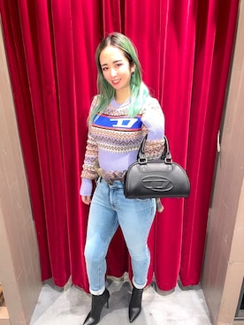 友加里さん（レディース・159cm）の秋コーディネート