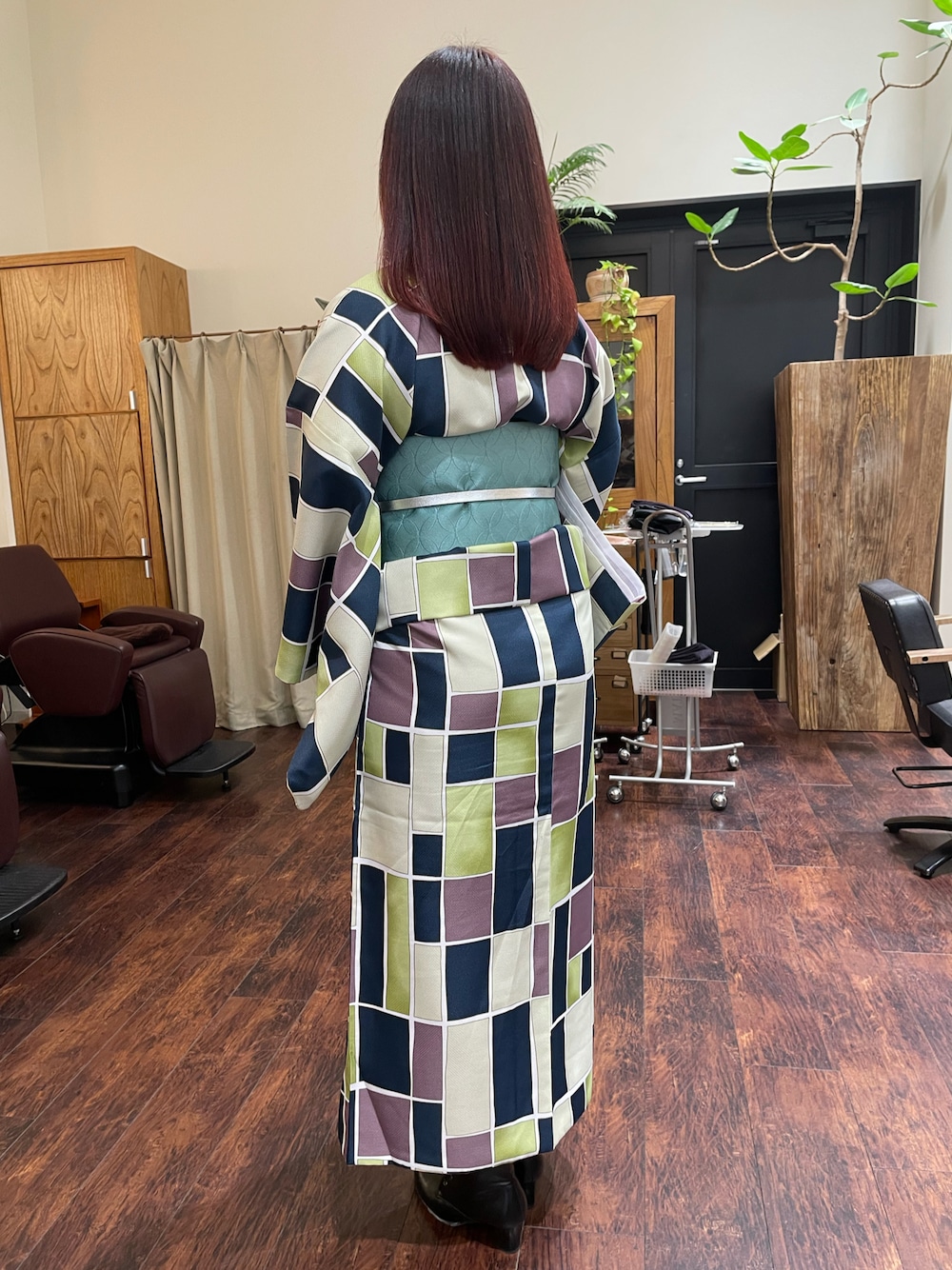 「着物、着物コーデ、着物女子」｜「不明のアイテム（着物、ホワイト系）」を使った、ひまりさん（レディース・161cm）の春コーディネートの1枚目の写真