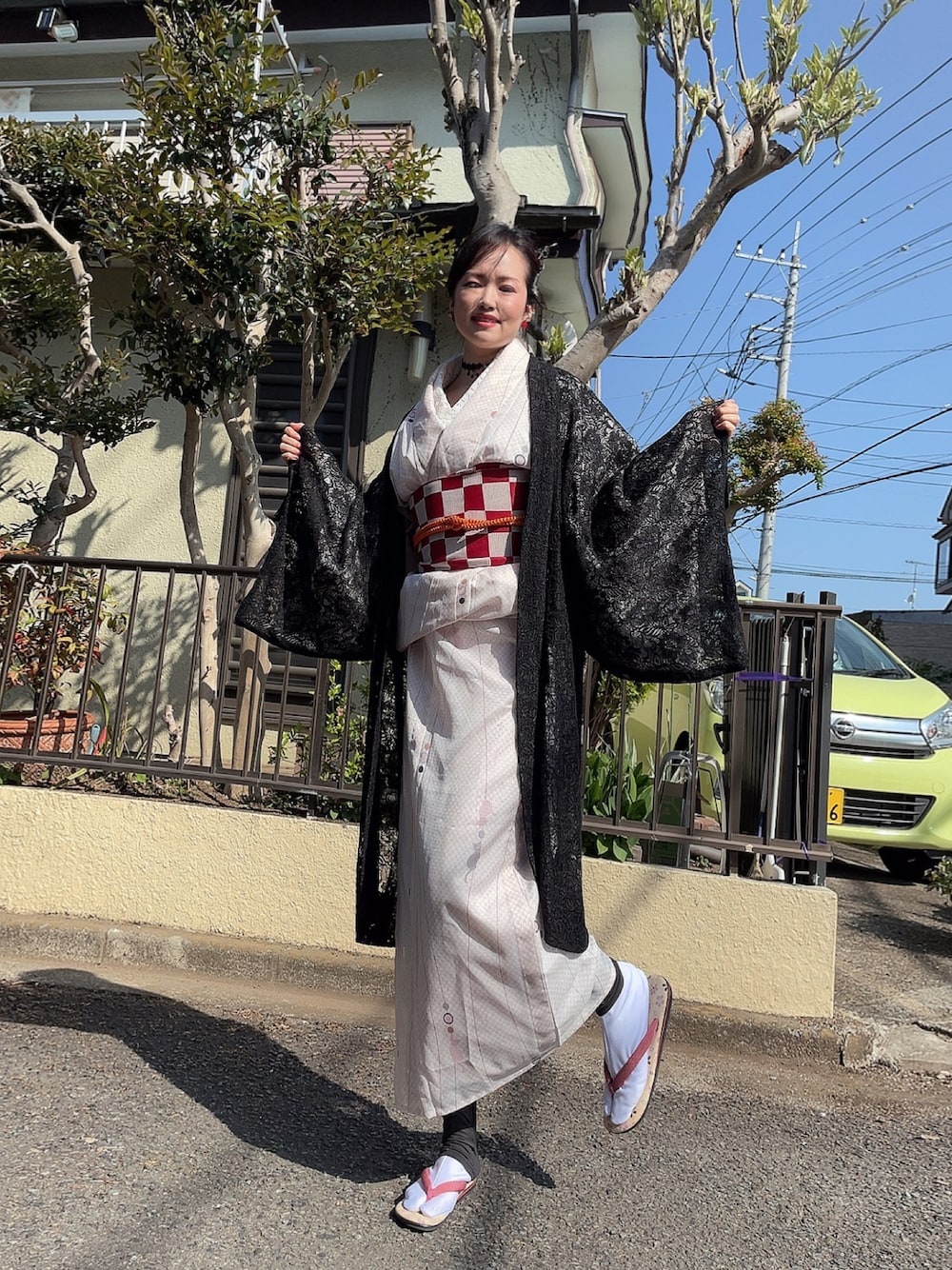 「鬼滅の刃」｜「不明のアイテム（着物、ピンク系）」を使った、ひまりさん（レディース・161cm）の春コーディネートの1枚目の写真