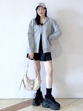 「アイテム（帽子）」を使った、misao1130さん（レディース・161cm・20代）の春コーディネート