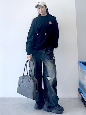 「アイテム（パーカー）」を使った、misao1130さん（レディース・161cm・20代）の夏コーディネート