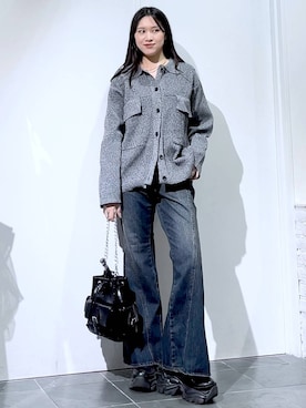 「PAGEBOY（ページボーイ）のアイテム（パンツ）」を使った、misao1130さん（レディース・161cm）の秋コーディネート