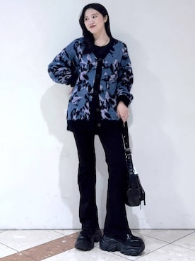 「PAGEBOY（ページボーイ）のリップスキニーデニム（デニムパンツ）」を使った、misao1130さん（レディース・161cm）の冬コーディネート