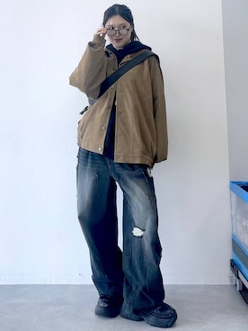 「アイテム（パーカー）」を使った、misao1130さん（レディース・161cm・20代）の夏コーディネート