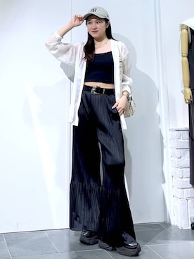 「アイテム（キャップ）」を使った、misao1130さん（レディース・161cm・20代）の夏コーディネート