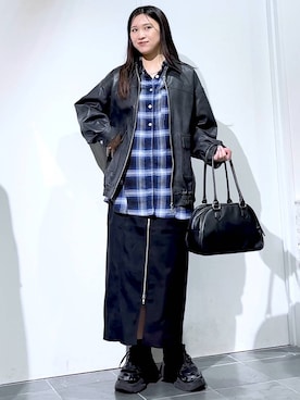 「PAGEBOY（ページボーイ）のアイテム（ジャケット/アウター）」を使った、misao1130さん（レディース・161cm）の秋コーディネート