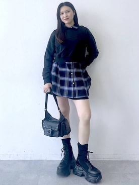 「アイテム（スウェット）」を使った、misao1130さん（レディース・161cm）の夏コーディネート