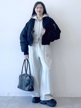 「アイテム（パーカー）」を使った、misao1130さん（レディース・161cm・20代）の冬コーディネート