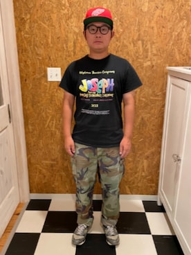 「AMERICAN NEEDLE（アメリカンニードル）のアイテム」を使った、ラッキーさん（メンズ・165cm）の秋コーディネート