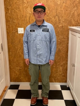 「AMERICAN NEEDLE（アメリカンニードル）のアイテム」を使った、ラッキーさん（メンズ・165cm）の秋コーディネート