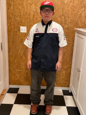 「AMERICAN NEEDLE（アメリカンニードル）のアイテム」を使った、ラッキーさん（メンズ・165cm）の夏コーディネート